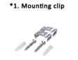 LED Bar Module Mounting Clip set